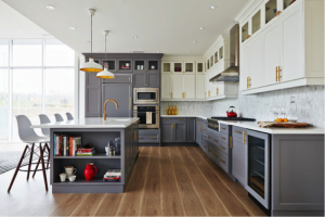 Two Toned Kitchen Cabinet Home Example Photo